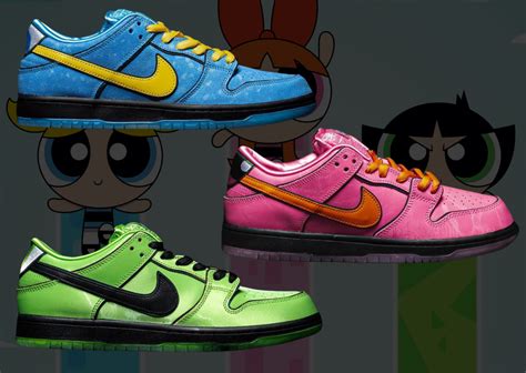 sb dunk powerpuff girl